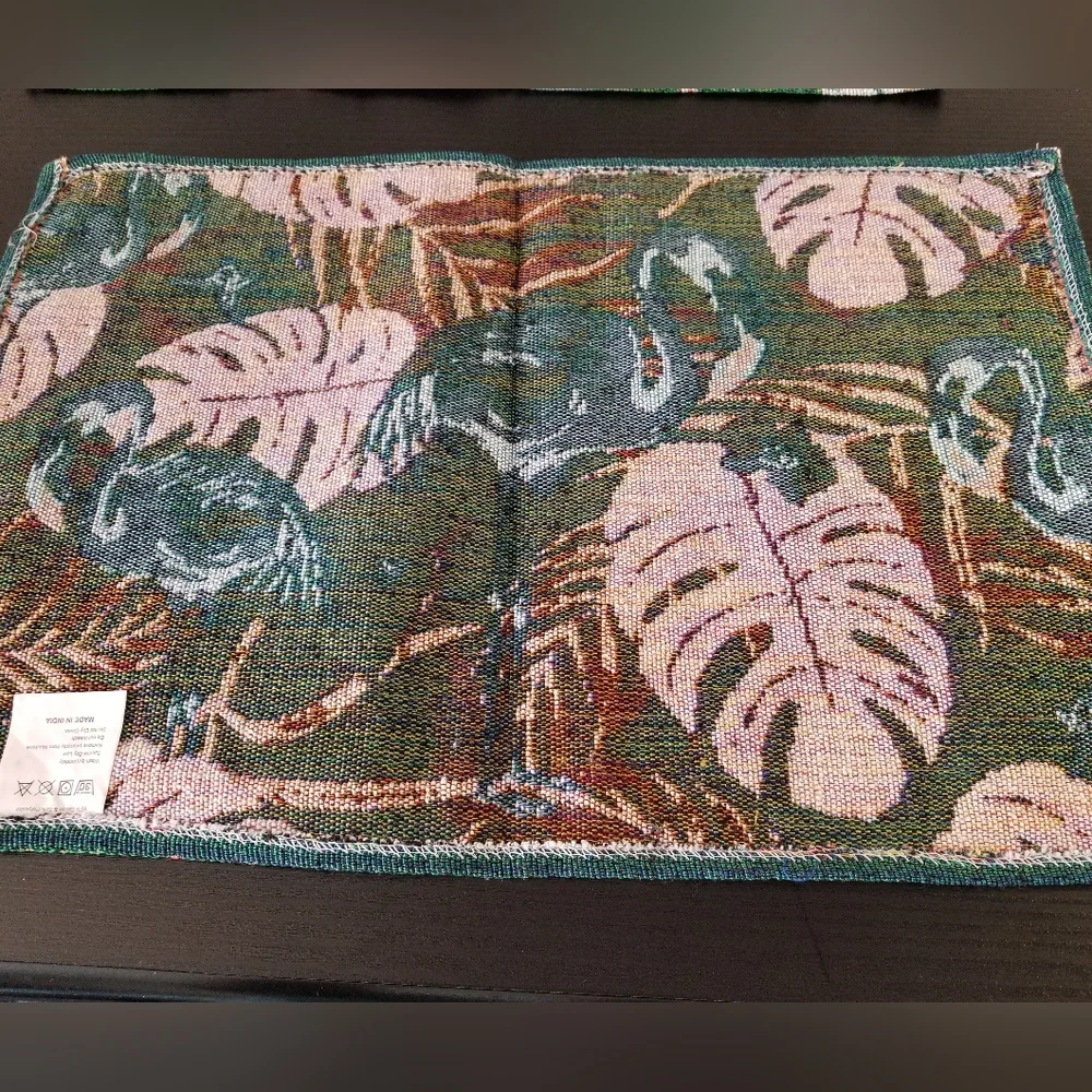 - New Handcrafted Flamingos Tablemats, set of 2